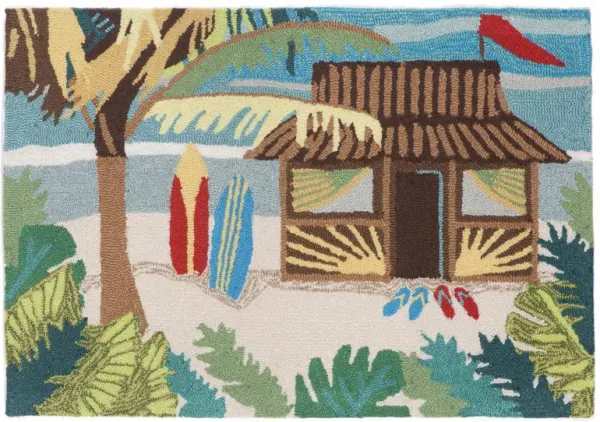 Frontporch Tiki Hut Indoor/Outdoor Area Rug
