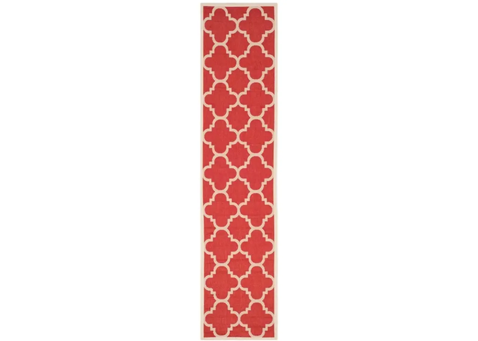 Courtyard Morocco Indoor/Outdoor Runner Rug in Red by Safavieh