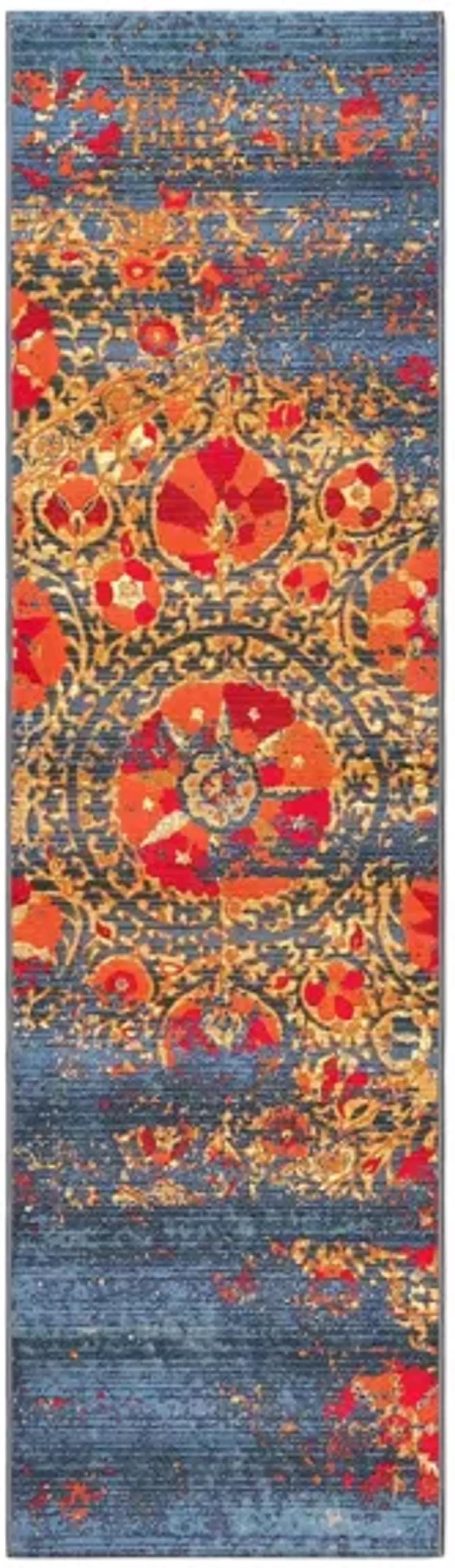 Liora Manne Marina Suzanie Indoor/Outdoor Area Rug in Blue by Trans-Ocean Import Co Inc