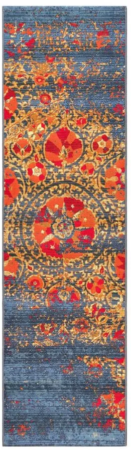 Liora Manne Marina Suzanie Indoor/Outdoor Area Rug in Blue by Trans-Ocean Import Co Inc