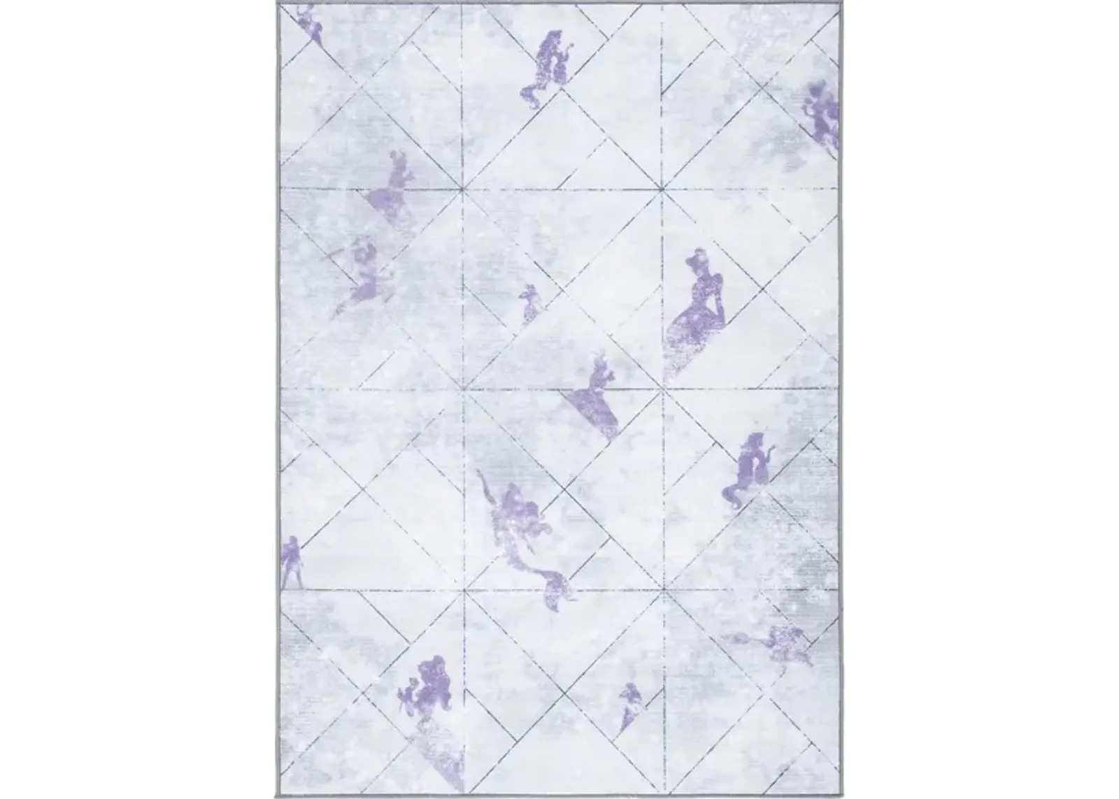 Disney Princess Area Rug in Grey & Purple by Safavieh