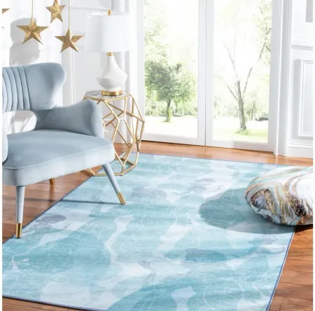 Disney Princess Area Rug in Light Blue & Turquoise by Safavieh