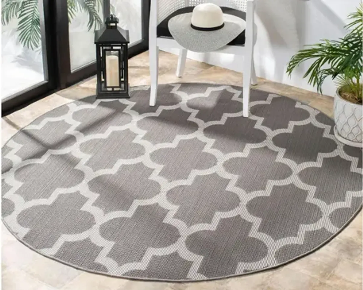 Bermuda Trellis Indoor/Outdoor Round Area Rug