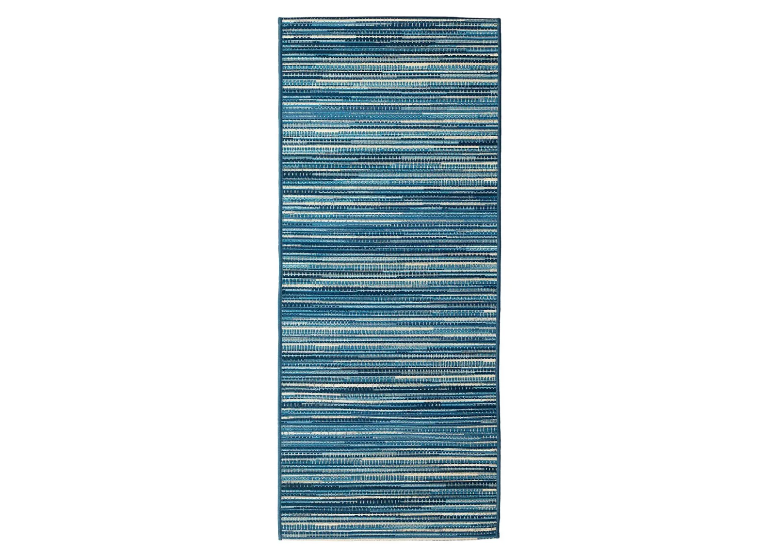 Liora Manne Marina Stripes Indoor/Outdoor Area Rug in China Blue by Trans-Ocean Import Co Inc