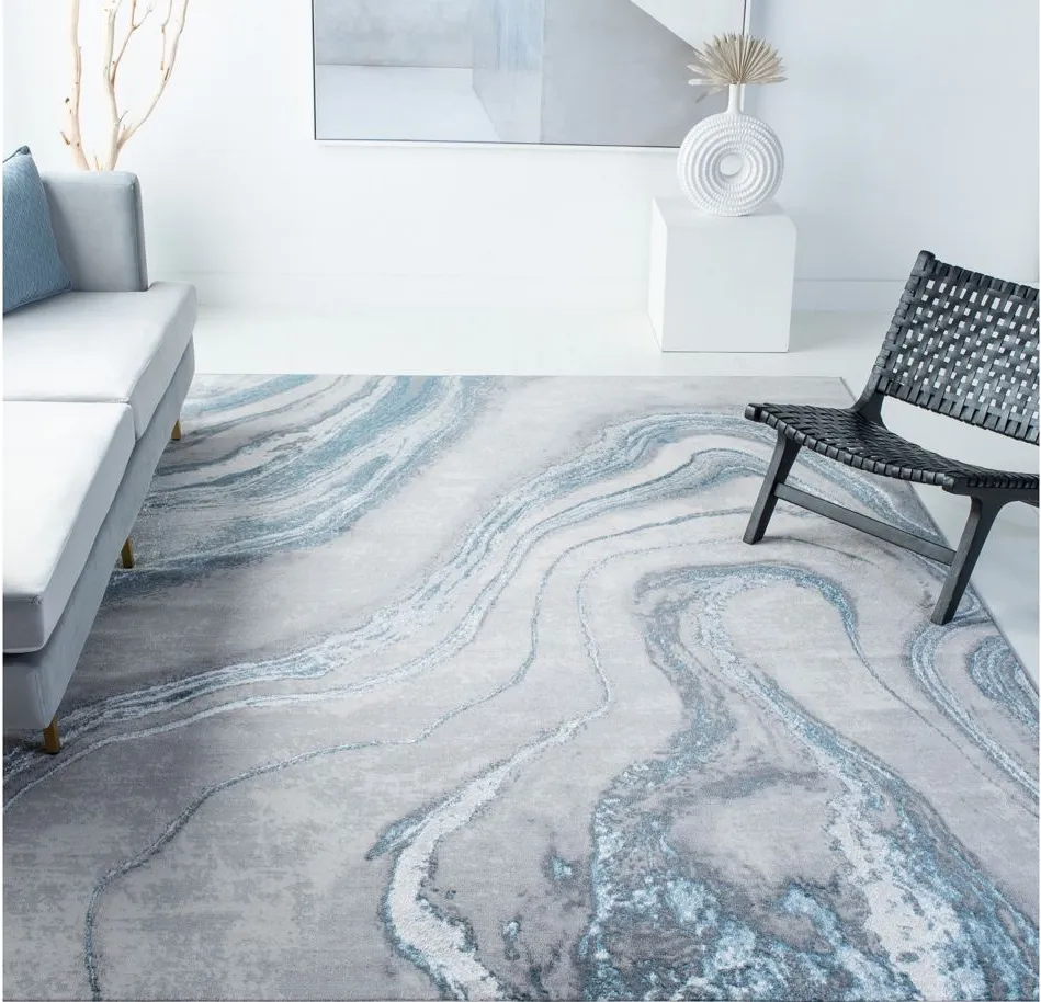 Orchard III Rug in Gray & Blue by Safavieh