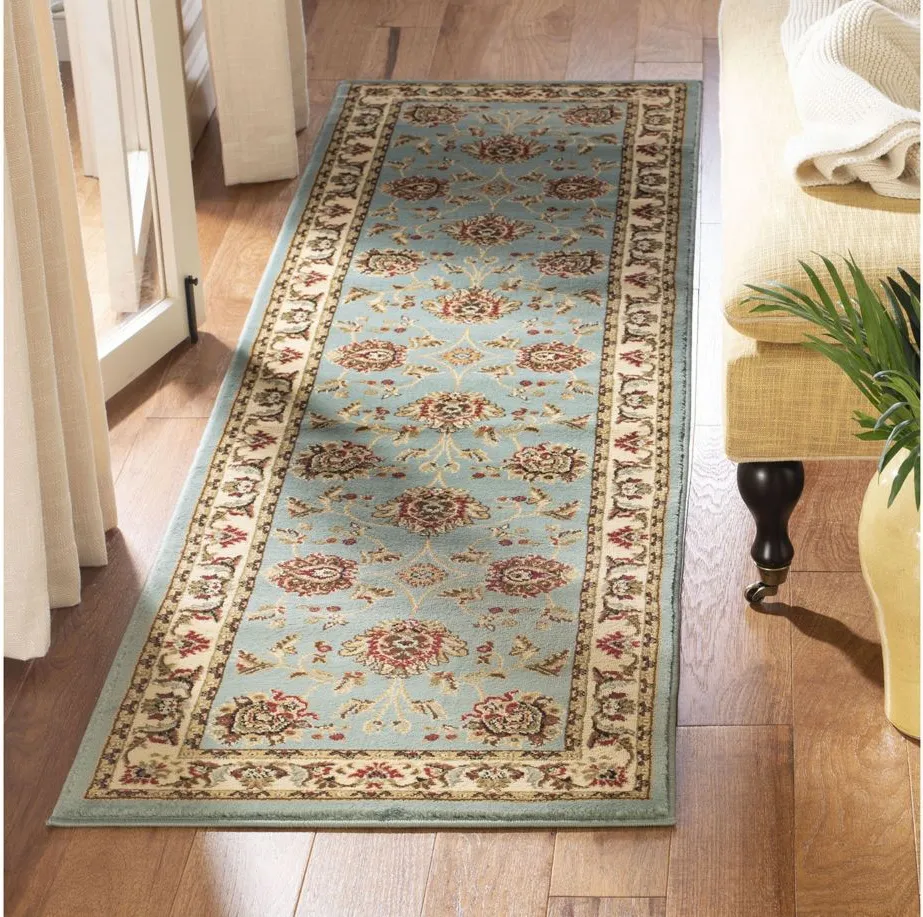 Mersey Runner Rug in Blue / Ivory by Safavieh