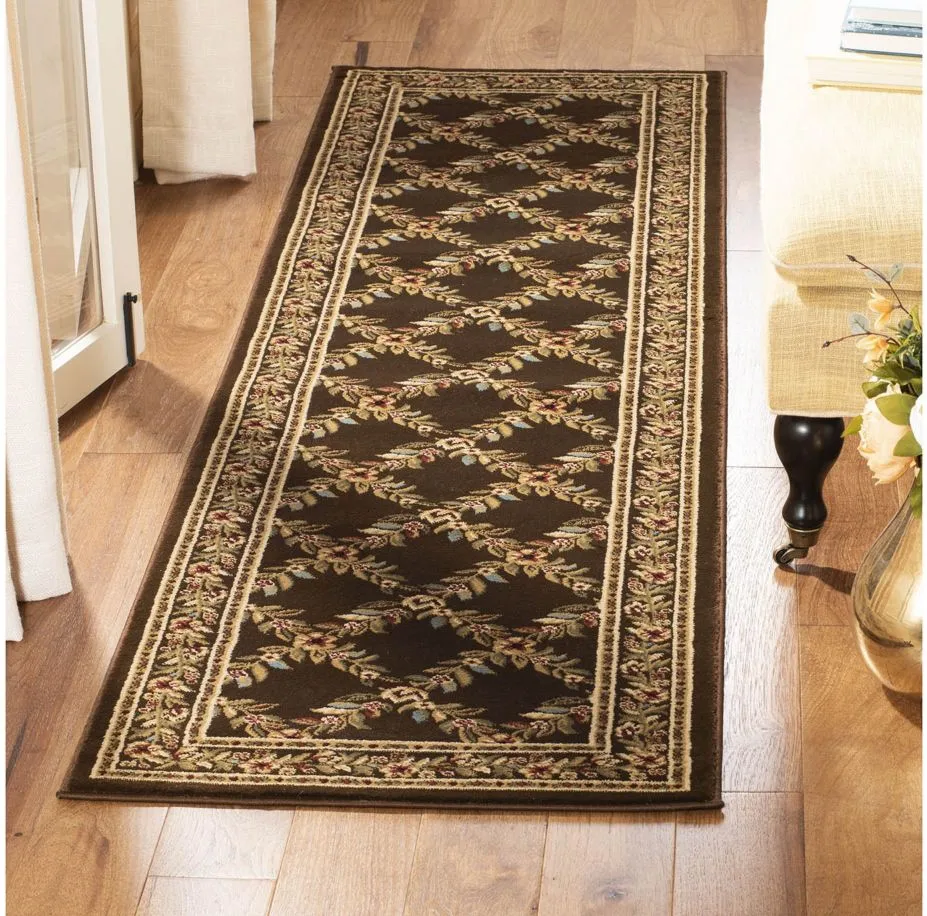 Queensferry Runner Rug in Brown by Safavieh