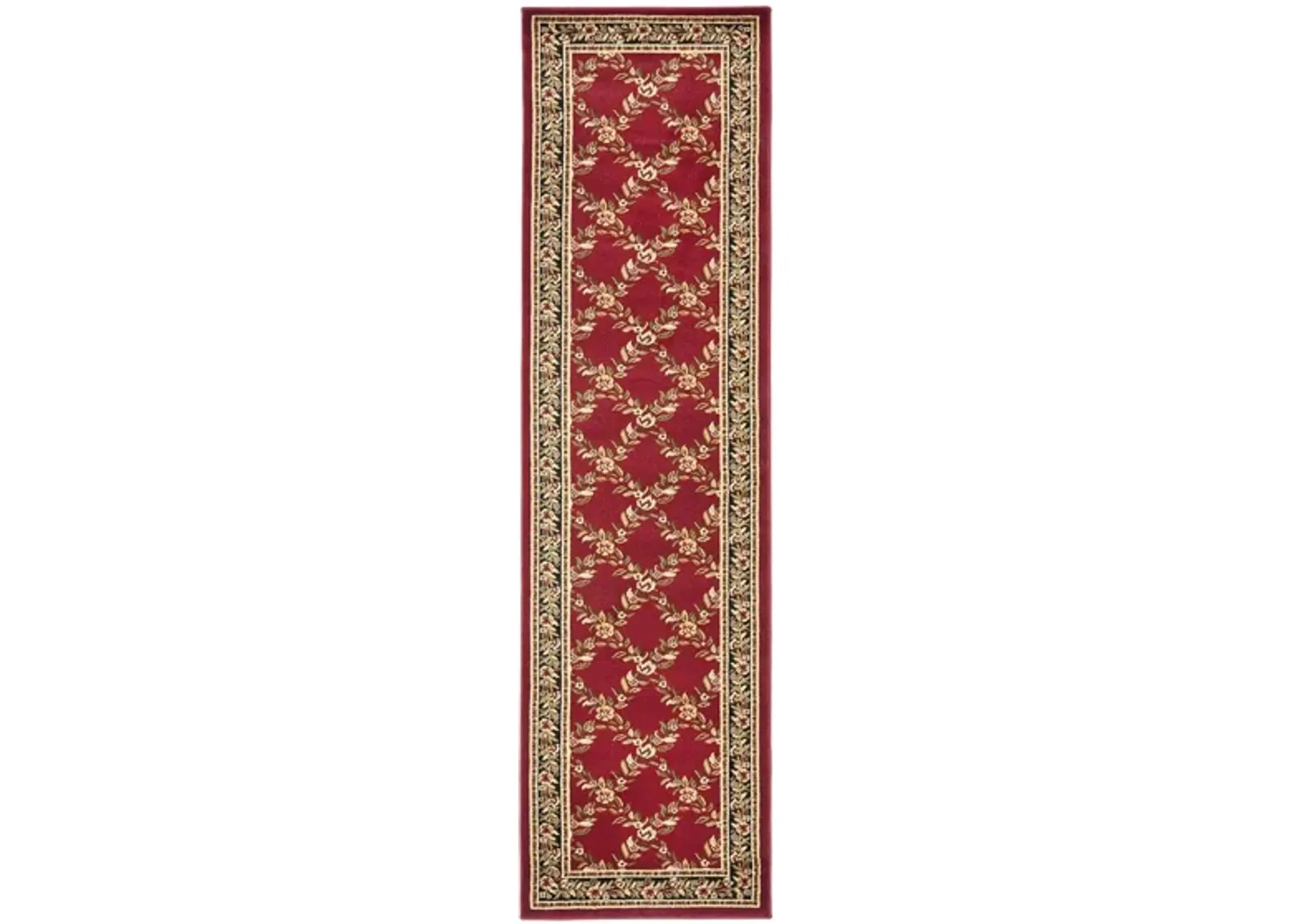 Queensferry Runner Rug in Red / Black by Safavieh