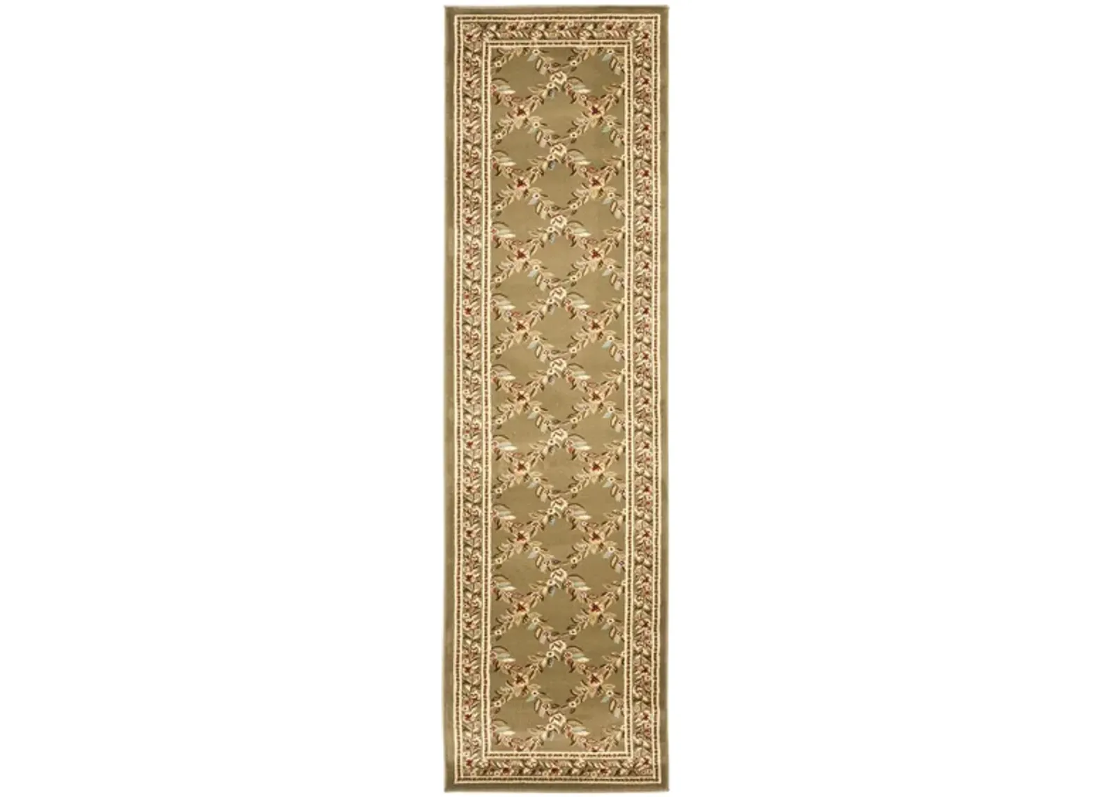 Queensferry Runner Rug in Green by Safavieh