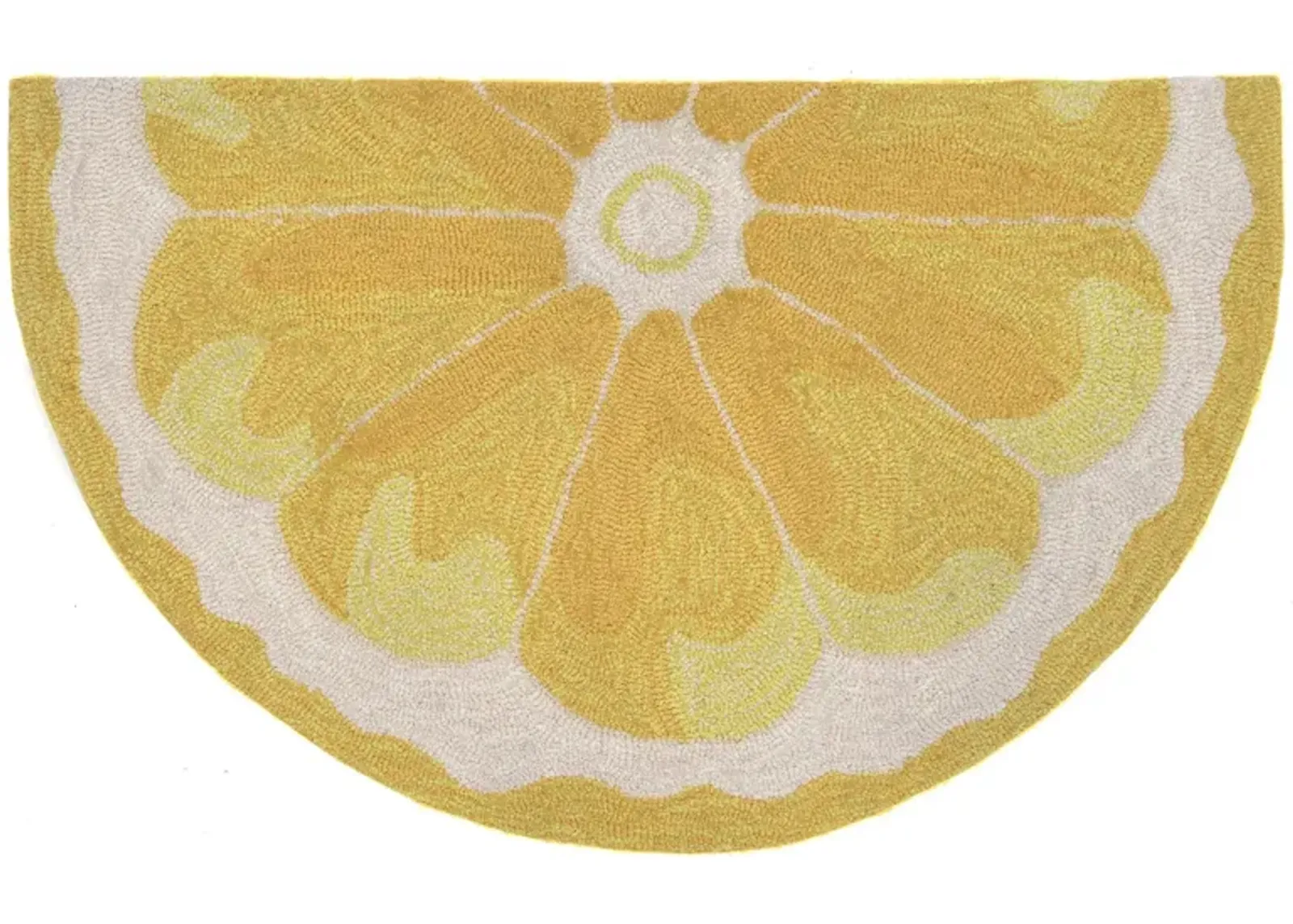 Frontporch Lemon Slice Indoor/Outdoor Area Rug in Yellow by Trans-Ocean Import Co Inc