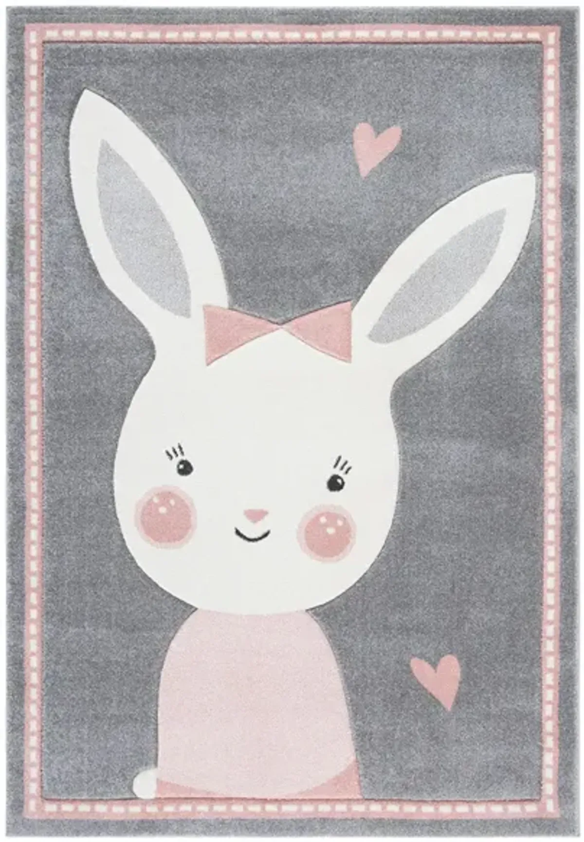 Carousel Bunny Kids Area Rug