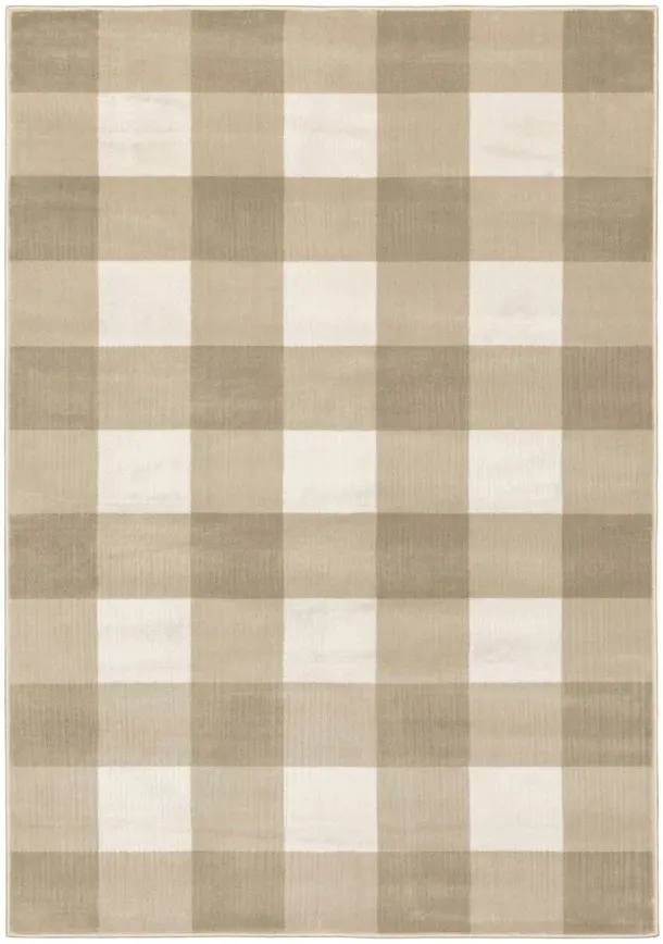 Carlotta Area Rug in Beige/Ivory by Bellanest