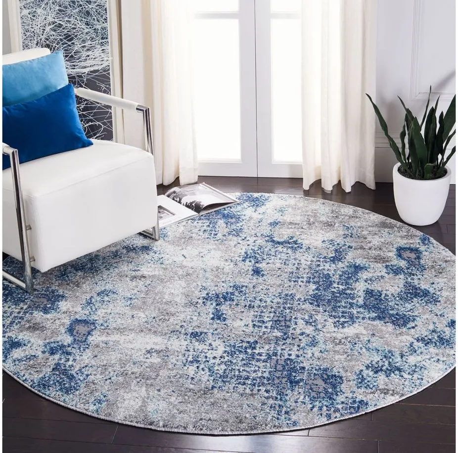 Aston Area Rug in Navy & Gray by Safavieh