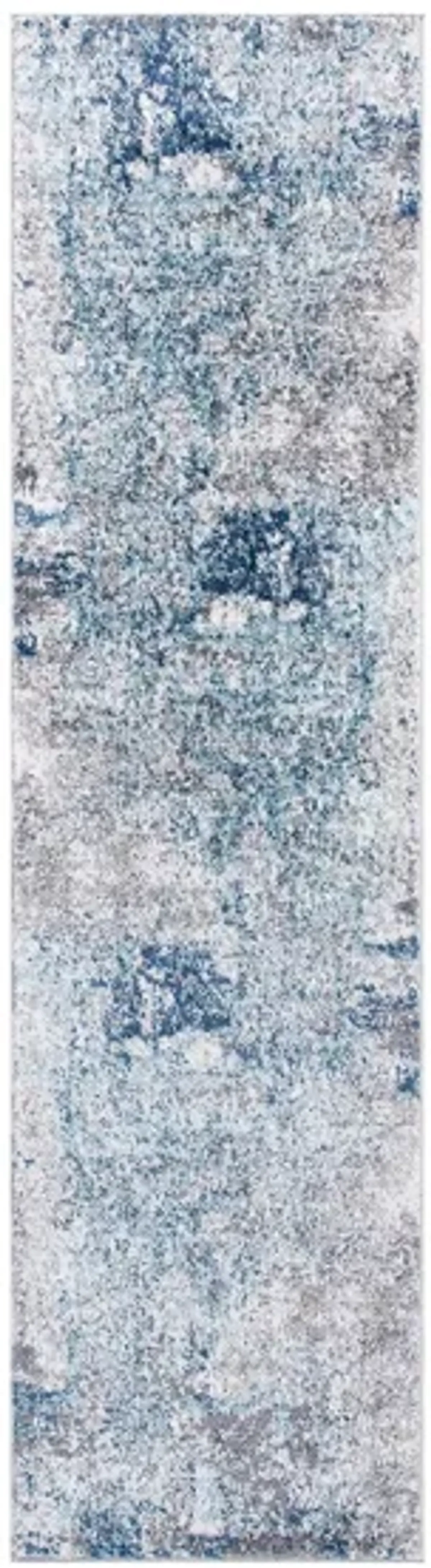 Bartons Runner Rug in Light Blue & Gray by Safavieh