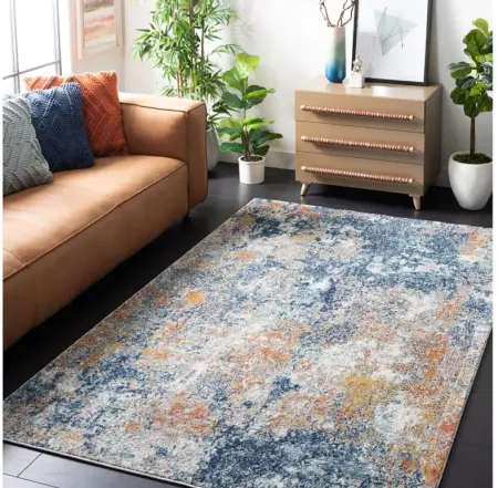 Iommi Area Rug in Navy & Gold by Safavieh