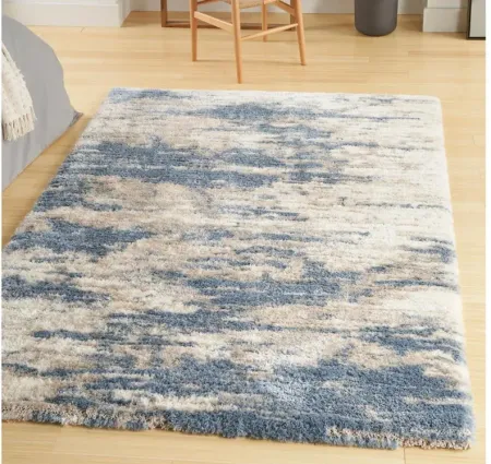 Baronial Area Rug in Light Blue Grey by Nourison