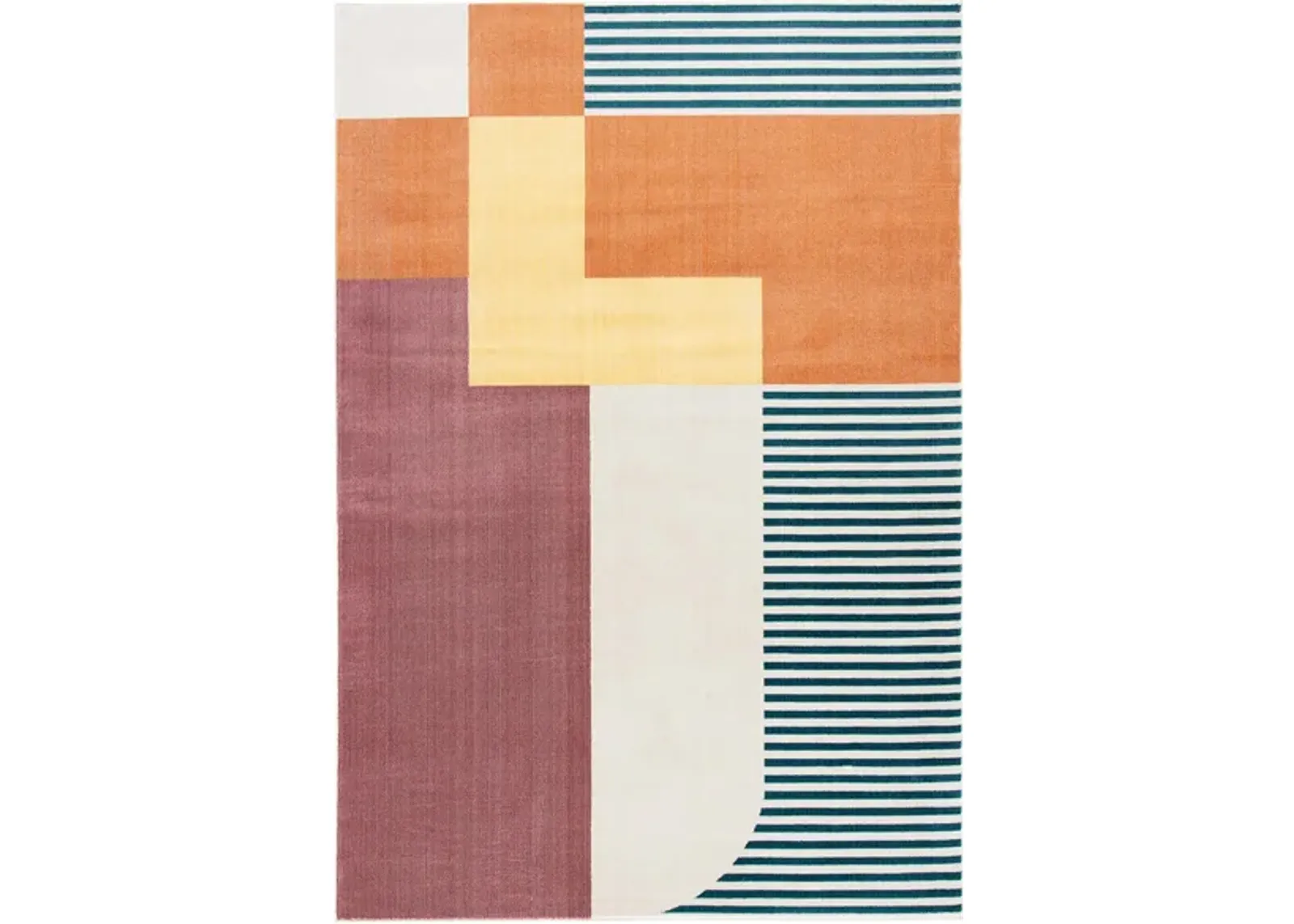 Olli Area Rug in Rust/Yellow by Safavieh