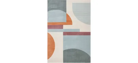 Oleen Area Rug in Ivory/Blue by Safavieh