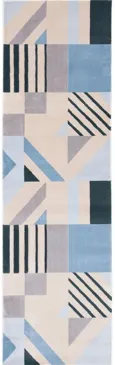 Otwyn Runner Rug in Beige/Blue by Safavieh