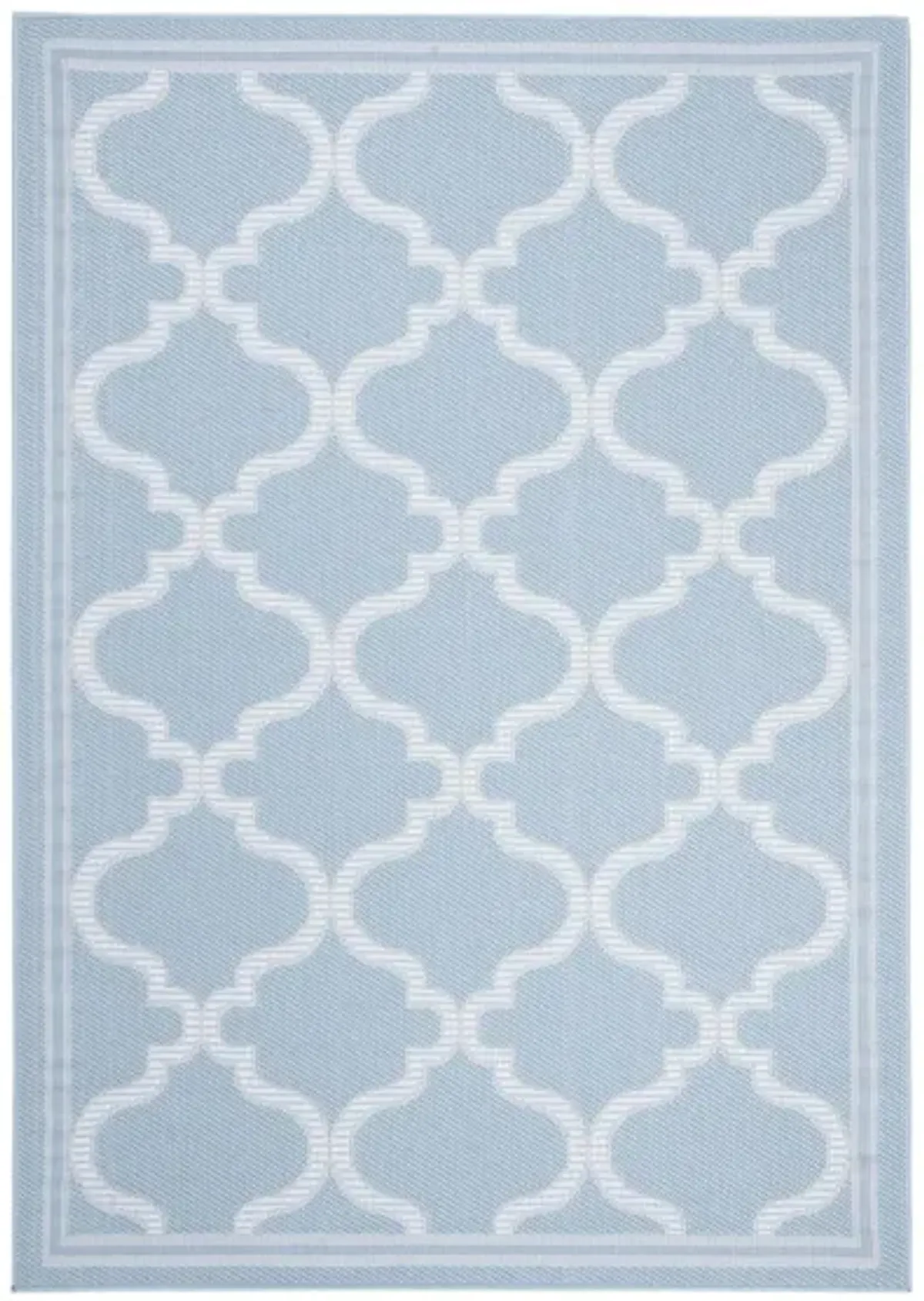 Bermuda Morocco Indoor/Outdoor Area Rug in Light Blue & Ivory by Safavieh