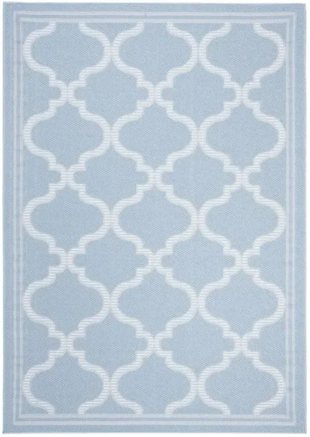 Bermuda Morocco Indoor/Outdoor Area Rug in Light Blue & Ivory by Safavieh