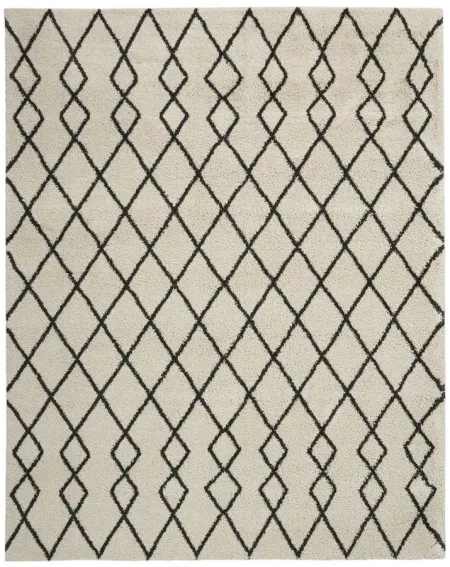 Martil Area Rug in Ivory/Charcoal by Nourison
