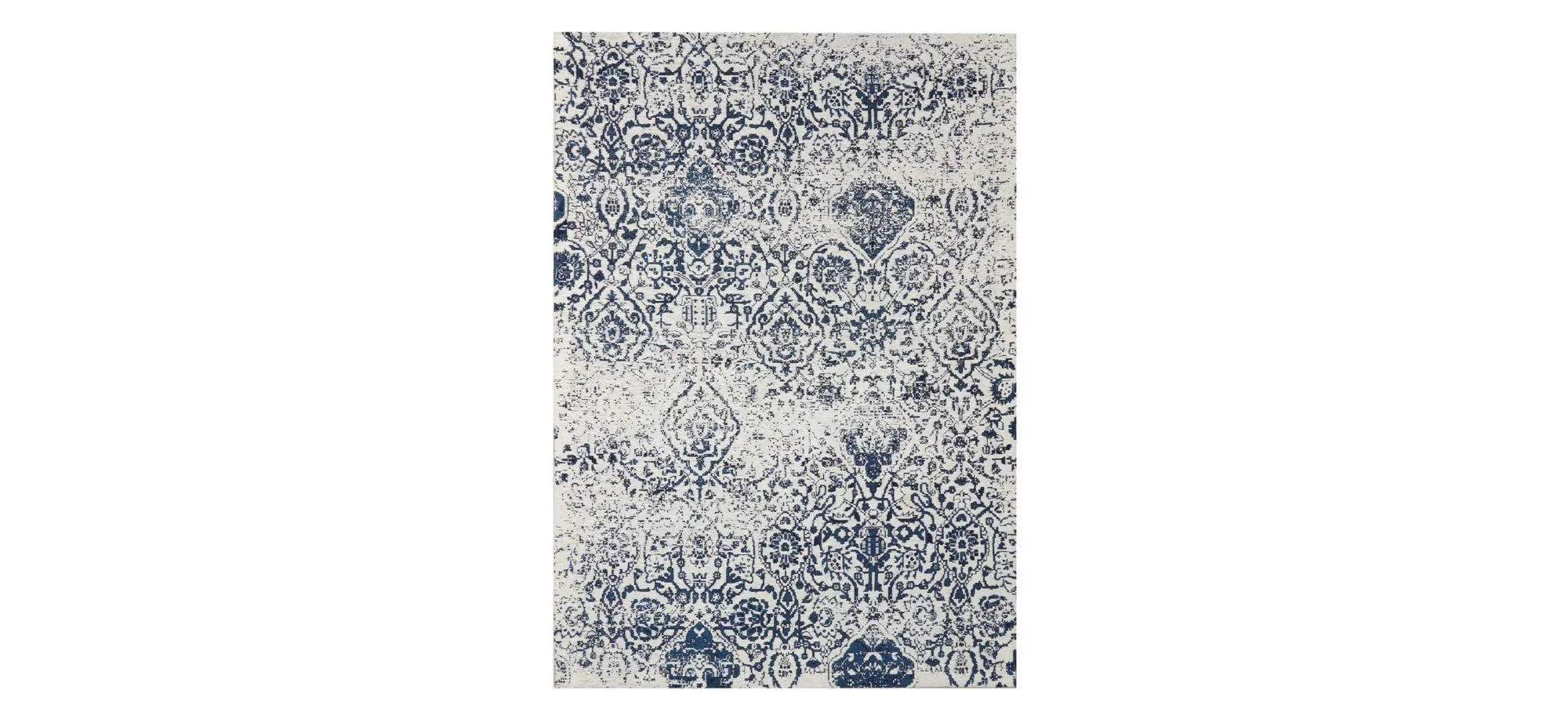 Slater Area Rug in Ivory/Navy by Nourison