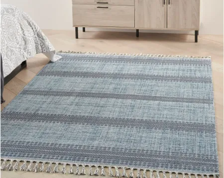 Tangier Area Rug in Light/Blue/Charcoal by Nourison