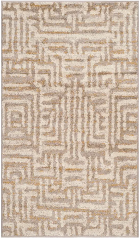 Rhine Ivory Area Rug in Ivory / Mauve by Safavieh