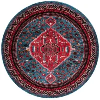 Vintage Hamadan Area Rug in Turquoise & Red by Safavieh