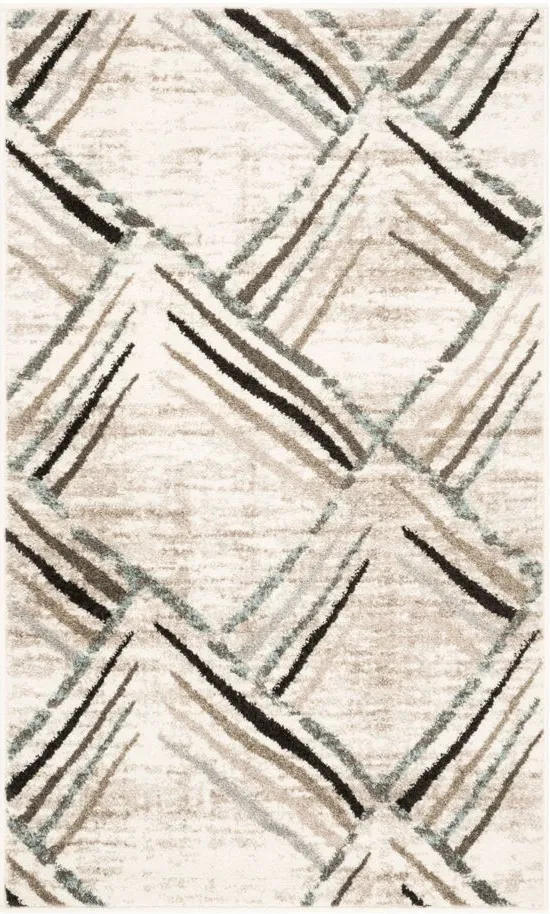 Siegfried Area Rug in Cream / Charcoal by Safavieh