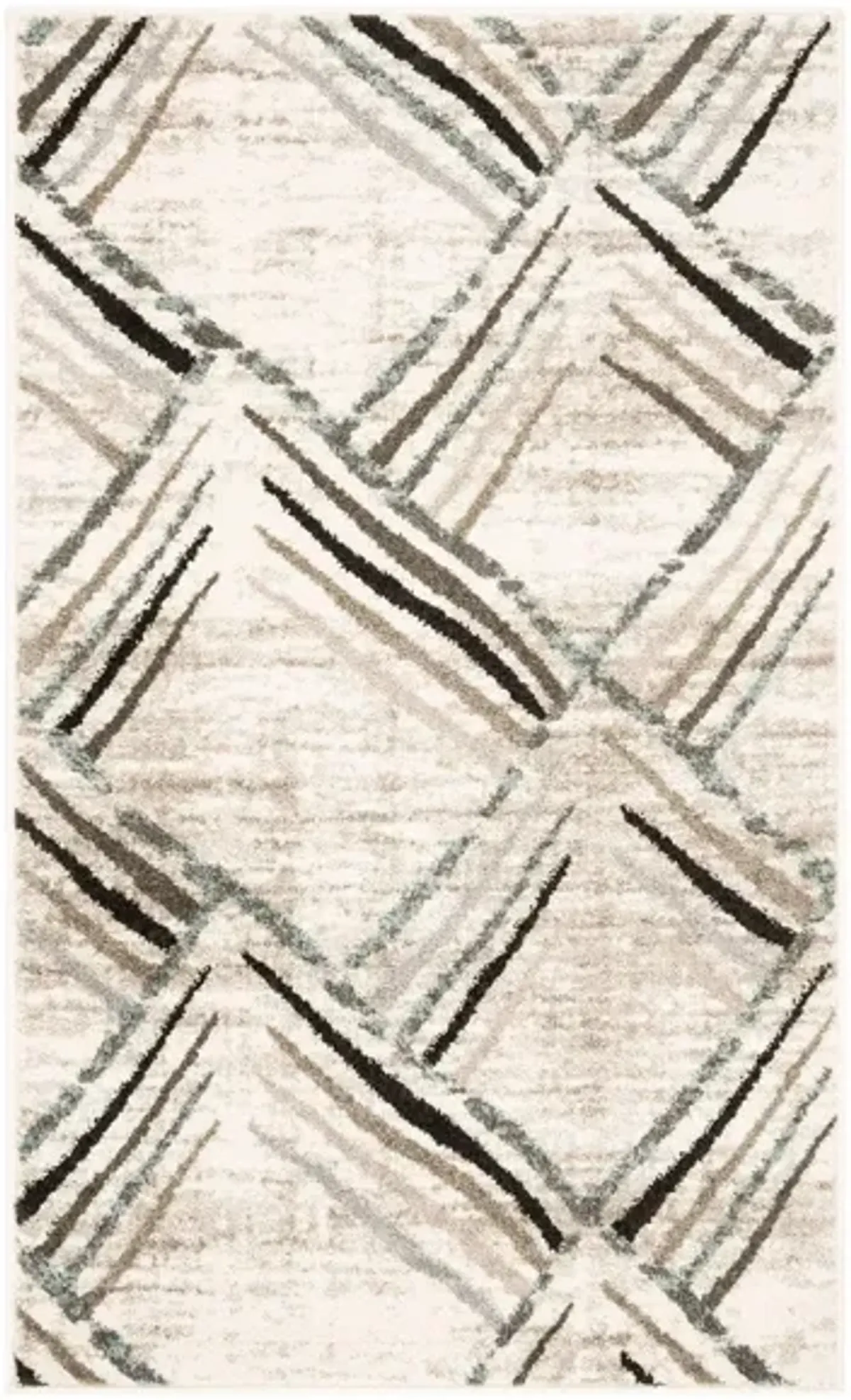 Siegfried Area Rug in Cream / Charcoal by Safavieh