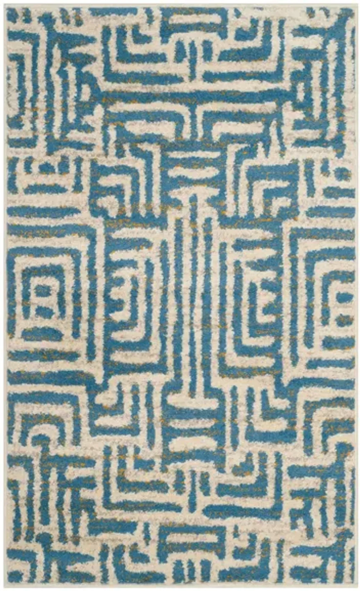 Rhine Blue Area Rug in Ivory / Blue by Safavieh