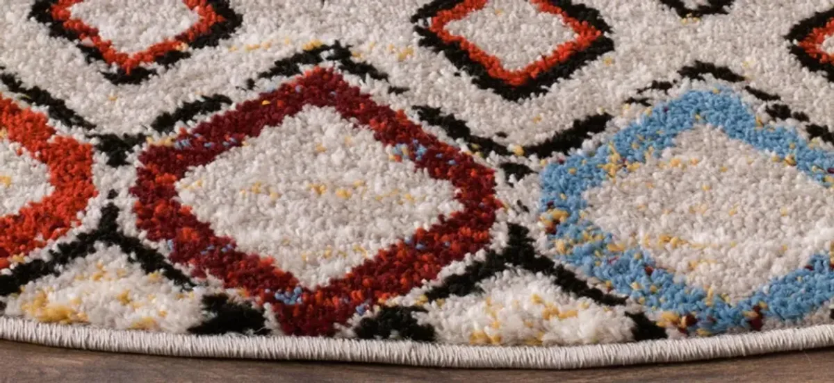 Halen Gray Area Rug Round