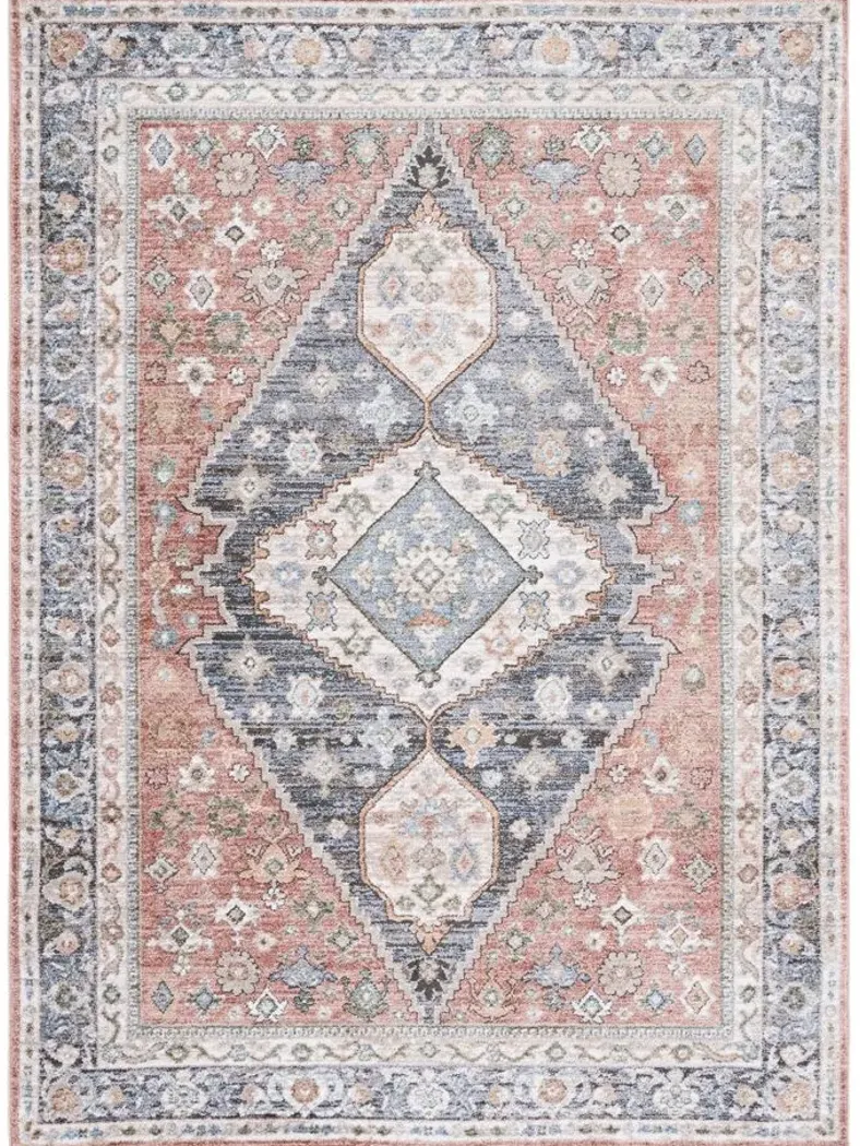 Jasmine Area Rug in Rust & Navy by Safavieh