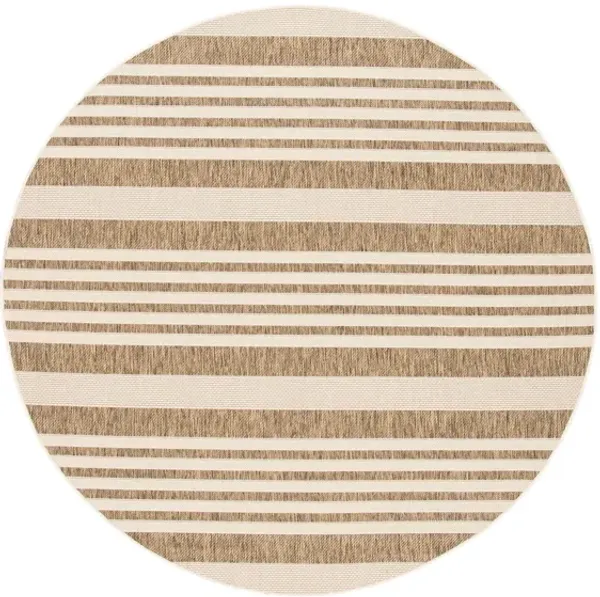 Courtyard Indoor/Outdoor Area Rug Round