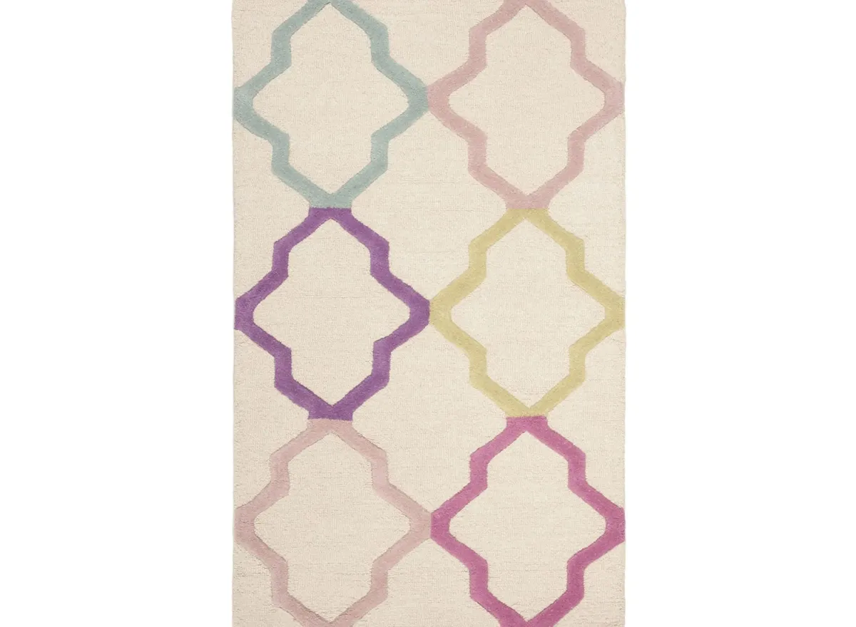 Alanda Kid's Rug in Ivory/Multi by Safavieh