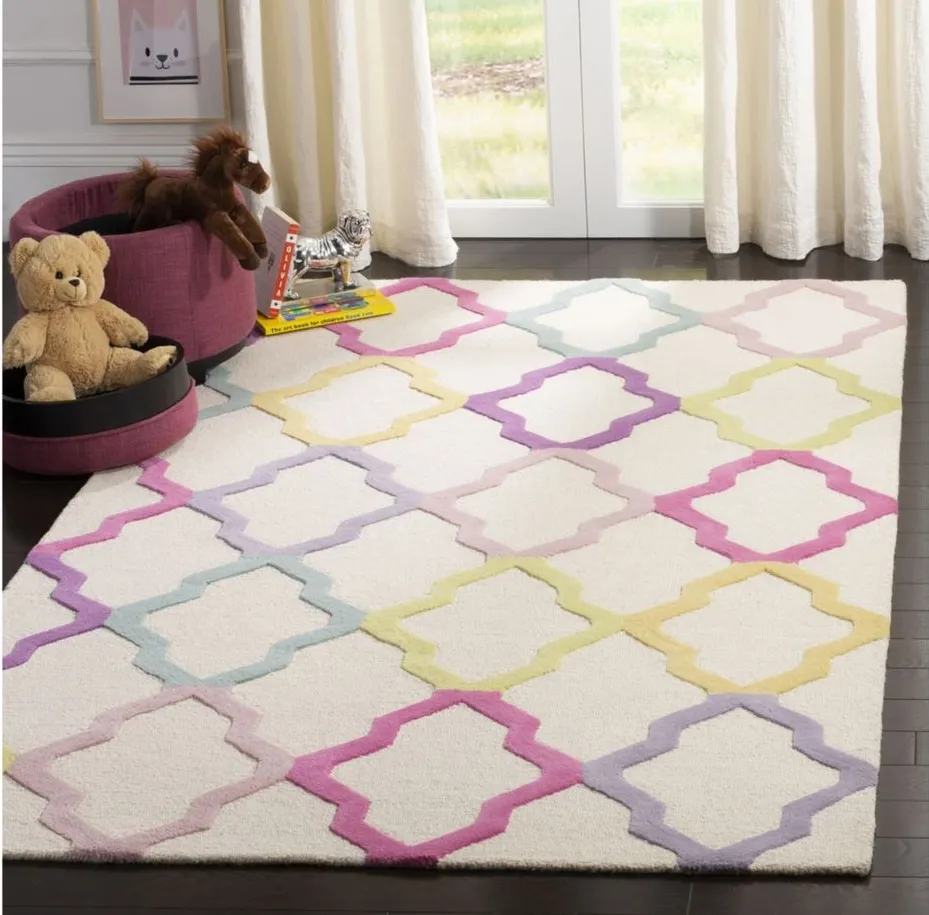 Alanda Kid's Rug in Ivory/Multi by Safavieh