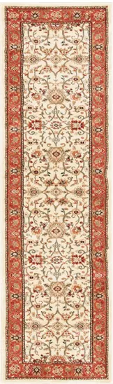 Lyndhurst Runner Rug in Ivory / Rust by Safavieh