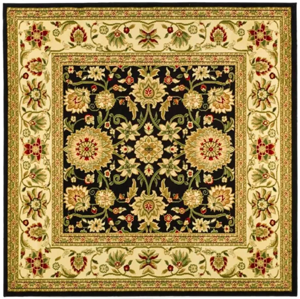 Lyndhurst Area Rug in Black / Ivory by Safavieh