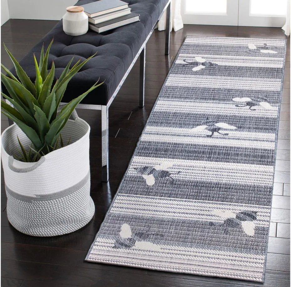 Liora Manne Malibu Sweet Bees Indoor/Outdoor Runner Rug in Navy by Trans-Ocean Import Co Inc