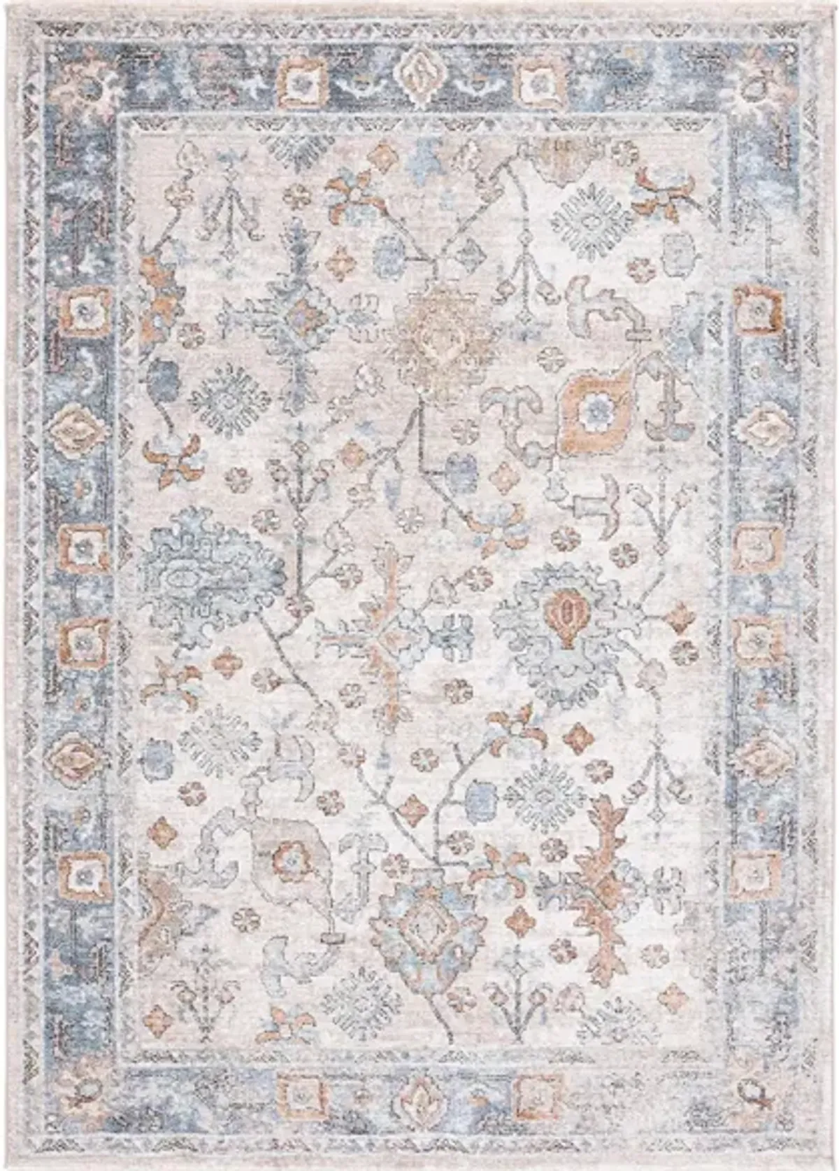 Jasmine Area Rug in Ivory & Blue by Safavieh