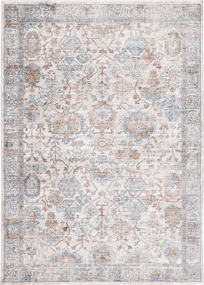 Jasmine Area Rug in Ivory & Blue by Safavieh