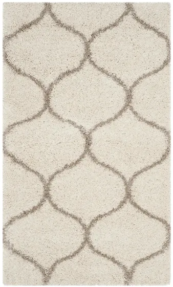 Hudson Shag Area Rug in Ivory/Beige by Safavieh