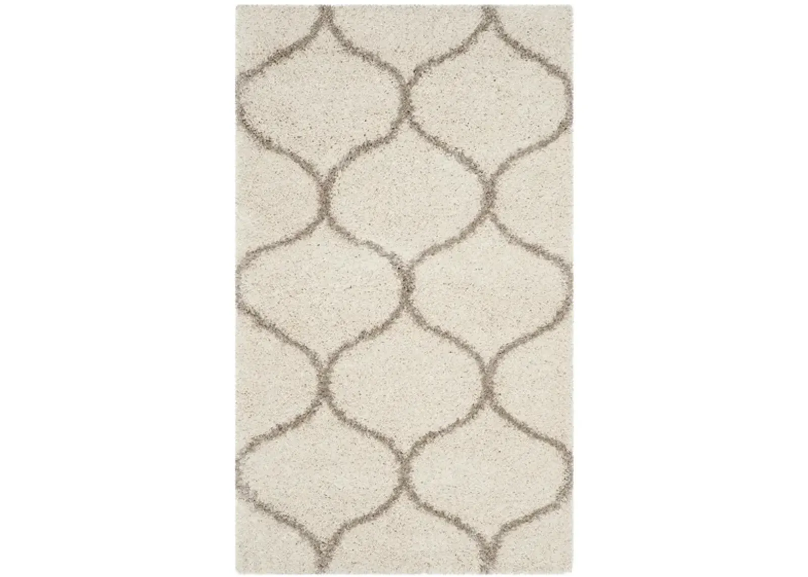 Hudson Shag Area Rug in Ivory/Beige by Safavieh