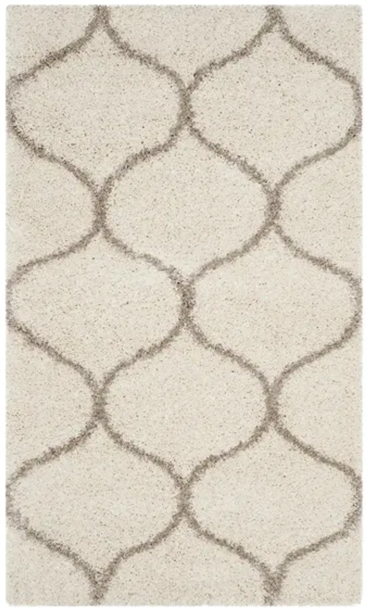 Hudson Shag Area Rug in Ivory/Beige by Safavieh