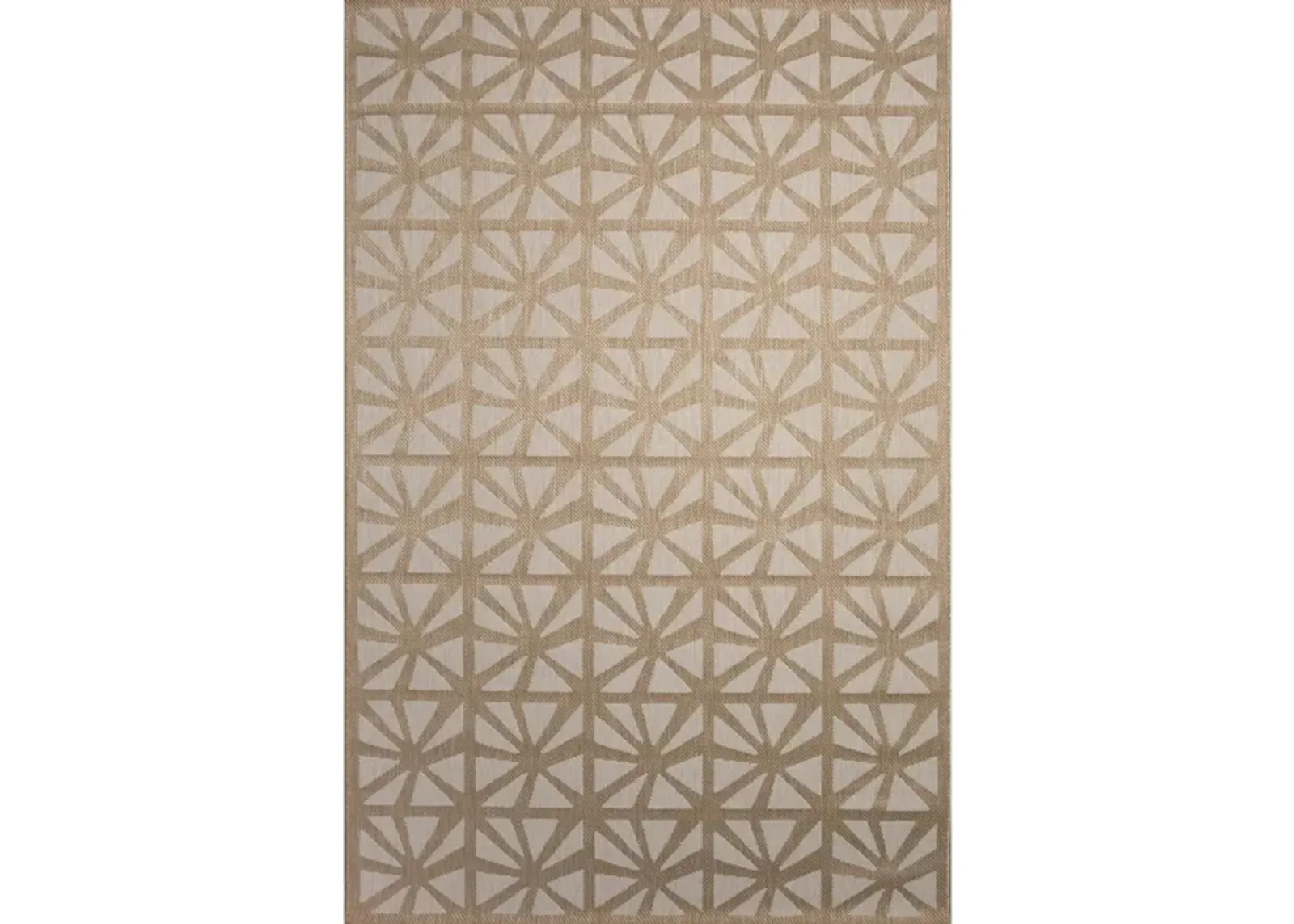 Carmel Tonga Tile Indoor/Outdoor Rug in Sand by Trans-Ocean Import Co Inc