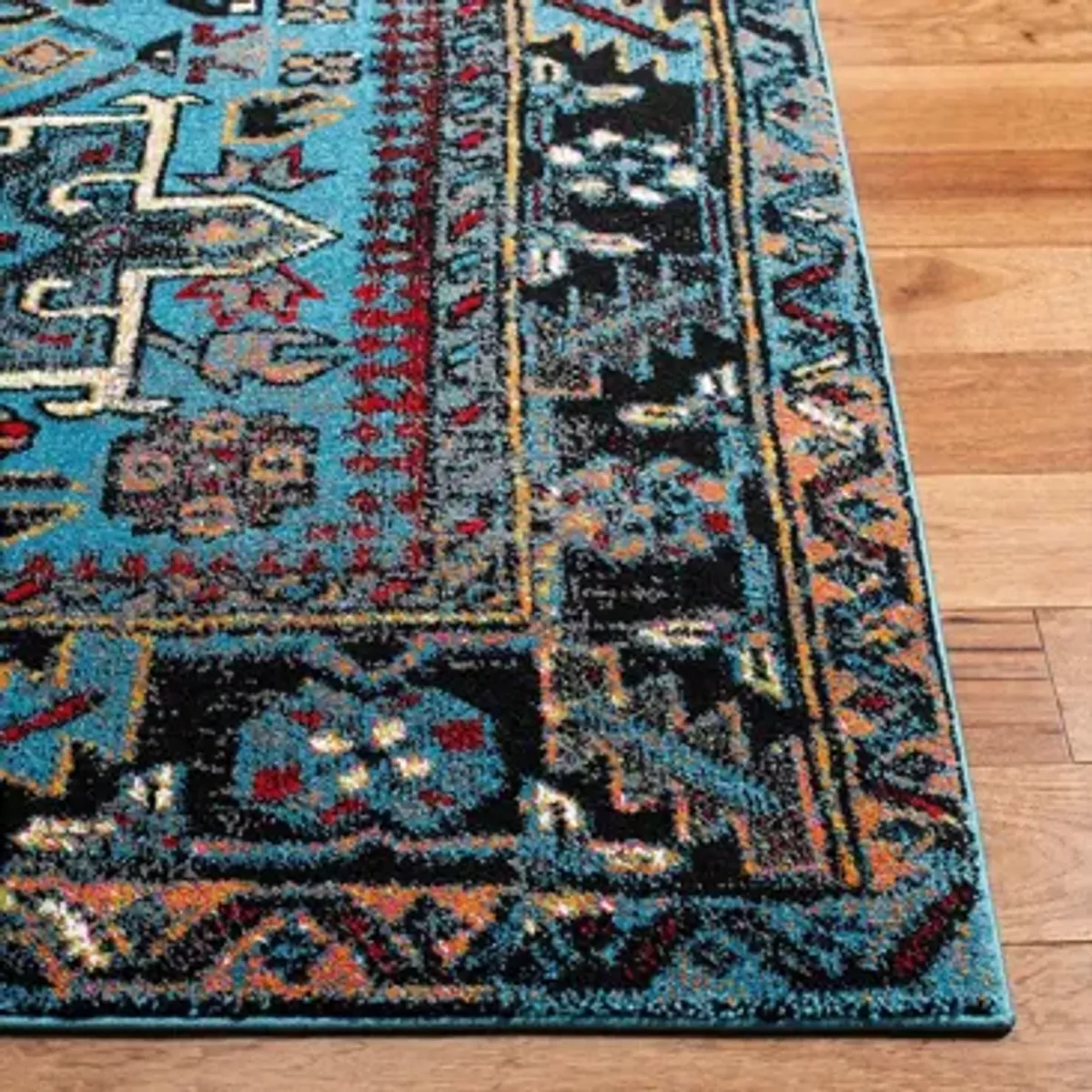 Darius Light Blue Runner Rug