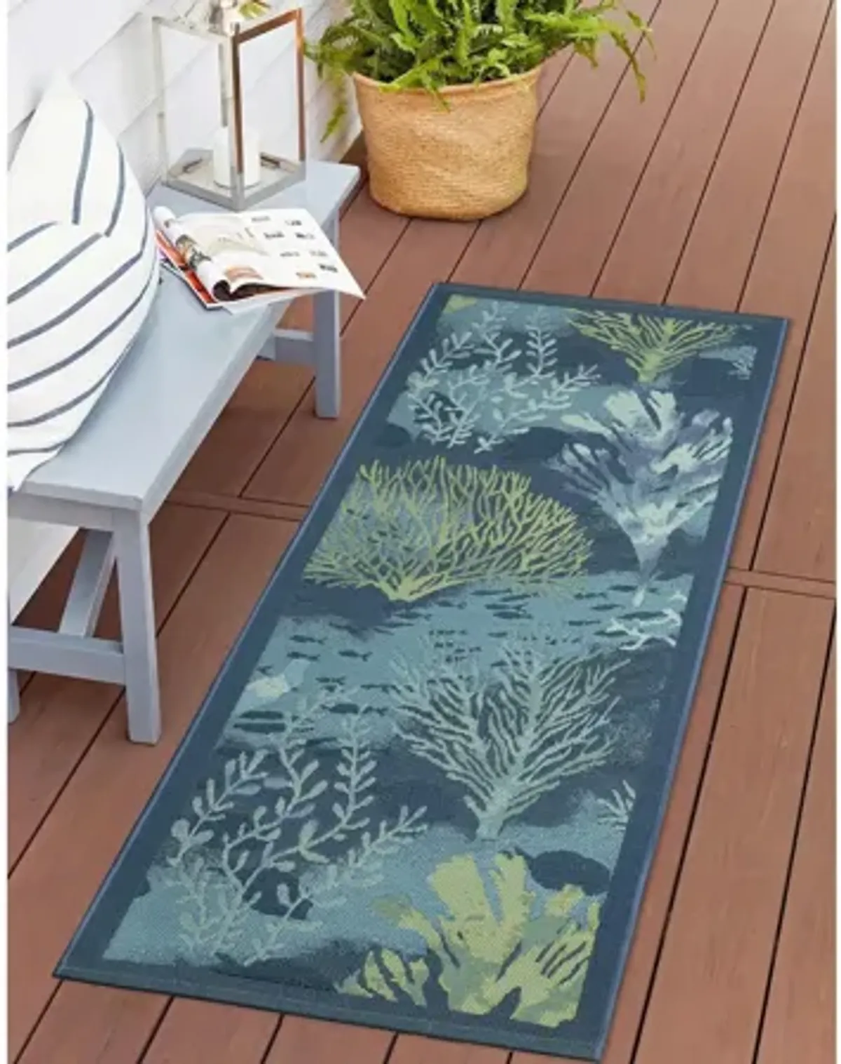 Esencia Coral Garden Indoor/Outdoor Mat