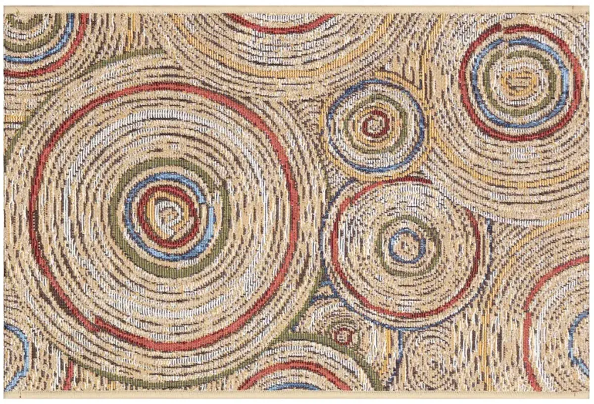 Esencia Basket Circles Indoor/Outdoor Mat